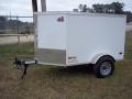 6FT WHITE ENCLOSED CARGO TRAILER WITH SINGLE REAR DOOR