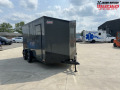 United UJ 7x14 V-Nose Cargo Trailer 7K (Rear Ramp Door)