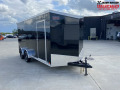 United UJ 7x16 V-Nose Cargo Trailer 7K W/Rear Ramp Door