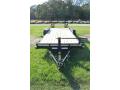 18ft Tandem Axle Equipment  Trailer w/Stand Up Ramps