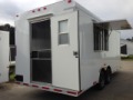 White 20ft Concession Trailer - 5200# -Axles 