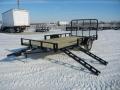 12 ft Utility Trailer w/Side Rail Ramps and Rear Ramp