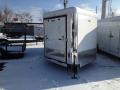White 20+5ft Combo cargo Trailer sleds and cars