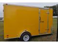 12FT Enclosed Cargo YELLOW Single Axle