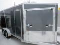 16ft Beautiful Charcoal and Black Aluminum Snowmobile Trailer