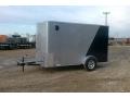 12ft Cargo Trailer-Two Tone Silver and Blue