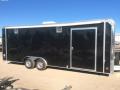 20ft Black Motorcycle Trailer w/White Finished Interior