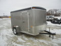10FT CHARCOAL ENCLOSED CARGO TRAILER WITH RAMP
