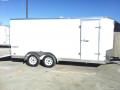 16ft cargo trailer white with ramp 2-3500lb axles