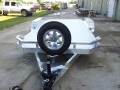 18ft Aluminum Car Hauler with Spare Tire and Mount on Front