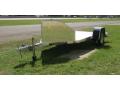 12ft Single Motorcycle Trailer w/ Spare Tire Mount