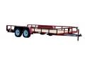 14ft Red Tandem 3500lb Axle Utility Trailer 