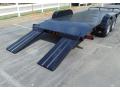 20ft Steel Deck Car Hauler with Ramps Diamond Plate Floor w/ Four Recessed D-Rings