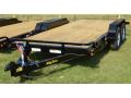14ft  14000# Equipment Trailer with Ramps-Black Steel Frame w/Wood Deck