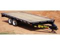 16ft 9990# Over the Axle Trailer-Black Frame-Wood Deck