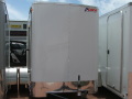 WHITE 10FT SINGLE AXLE CARGO TRAILER WITH RAMP