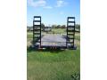 Equipment Trailer 20ft Stand Up Ramps, Wood Deck