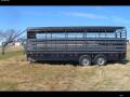       16ft Charcoal Stock Trailer with Covered Tarp