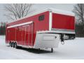 36FT  Gooseneck Race Ready - Red with Awning 