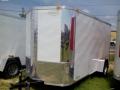 Aluminum White 12ft  Enclosed Trailer With Stoneguard