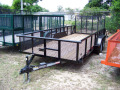 18ft Black TA Utility Trailer With Ramps