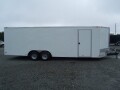 24ft White Race Trailer - Loaded with Many Features