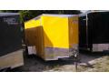 12FT ENCLOSED CARGO TRAILER-YELLOW