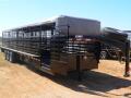 24ft GN Stock Trailer with Covered Tarp