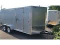 16ft Silver v-nose trailer w/2-3500lb axles and rear ramp gate