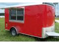 12ft Red Concession Trailer w/White Walls 