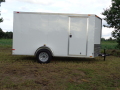 12FT SINGLE AXLE CARGO TRAILER WITH V-NOSE