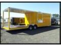 Yellow 26FT Concession Trailer with Porch