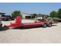 22ft Red Flatbed Trailer w/Ramps