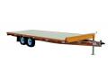  16FT DECKOVER YELLOW FLATBED TRAILER                          
