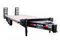  28FT PINTLE HITCH CAR HAULER WITH STAND UP FOLD OVER RAMPS                                    