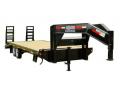  30FT DECKOVER FLATBED TRAILER W/STAND UP RAMPS                            