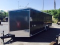 24ft V-Nose Charcoal trailer w/ramp