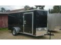 12FT BLACK ENCLOSED TRAILER WITH RAMP