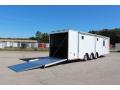 Tri Axle 32ft Race Trailer w/Extended Ramp 