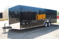 26ft Black Car Hauler with Wedge Front