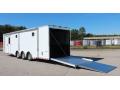 32ft  Race Trailer w/Extended Ramp & Awning 