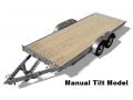 20 ft Manual Tilt Car Hauler Trailer
