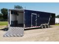 Blue and Black 30ft  Snowmobile Trailer