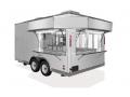 White 18ft Marquee Concession Trailer 