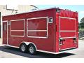 Tandem 5200lb Axle Concession Trailer 18ft Red 