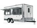 White 24ft Concession Trailer w/Front Door