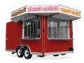 18ft Red Concession Trailer w/3 Marquee Windows 