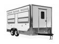 White 20ft Concession Trailer w/Double Rear Doors