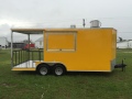 18ft Yellow Porch Concession Trailer