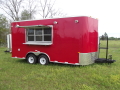 16ft Red Concession  - A/C - Cabinets
